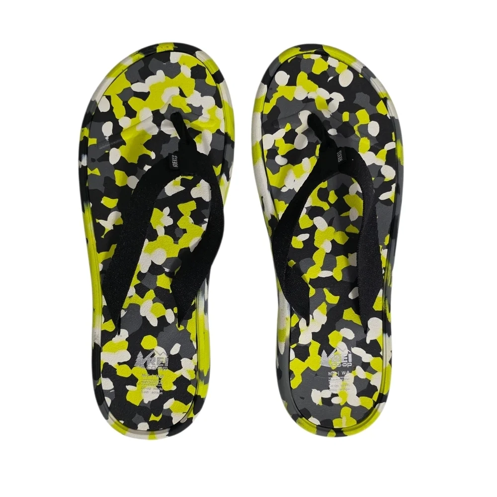 REI Co-op Recycled Wide Strap Neon Flip-Flops